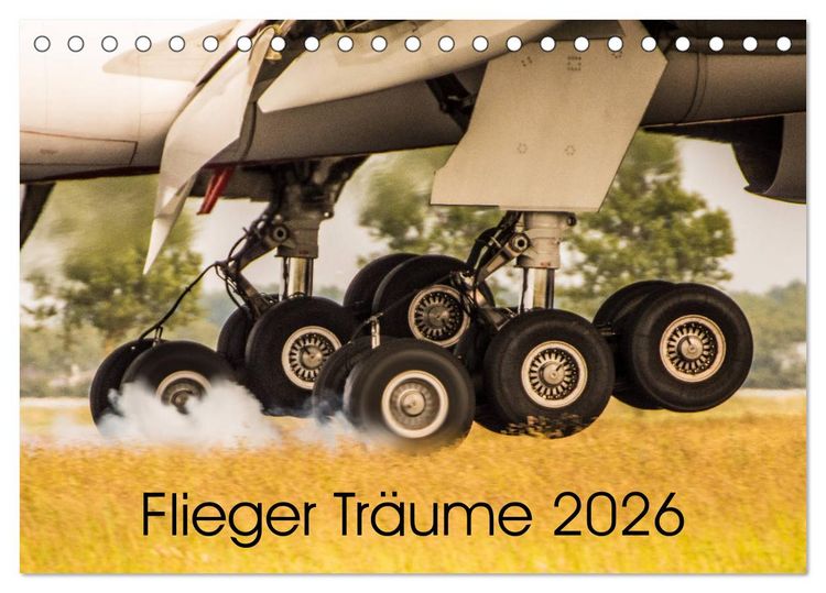 Produktbild: Flieger Tr&auml;ume 2026 (Tischkalender 2026 DIN A5 quer), CALVENDO Monatskalender