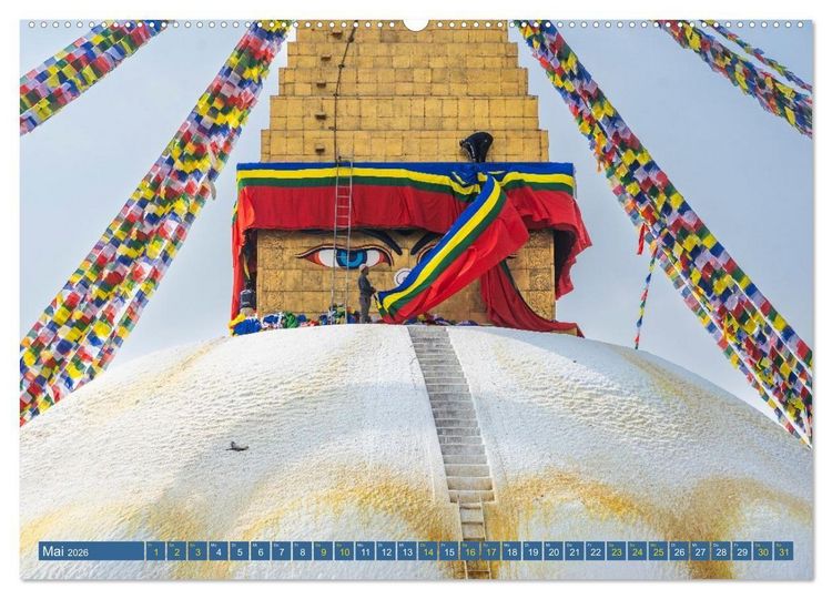 Produktbild: K&ouml;nigsst&auml;tte im Kathmandutal (Wandkalender 2026 DIN A2 quer), CALVENDO Monatskalender
