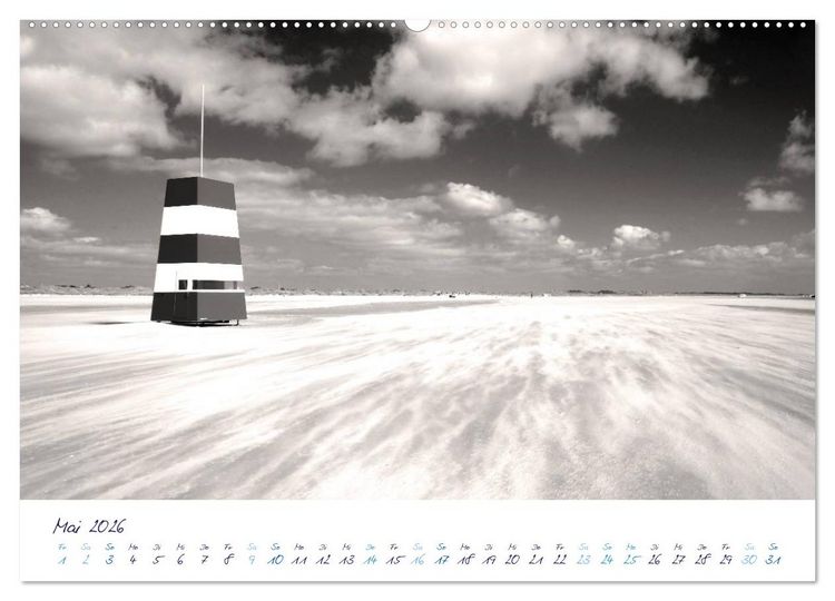 Produktbild: Meeresbilder - Nordsee-Impressionen (hochwertiger Premium Wandkalender 2026 DIN A2 quer), Kunstdruck in Hochglanz