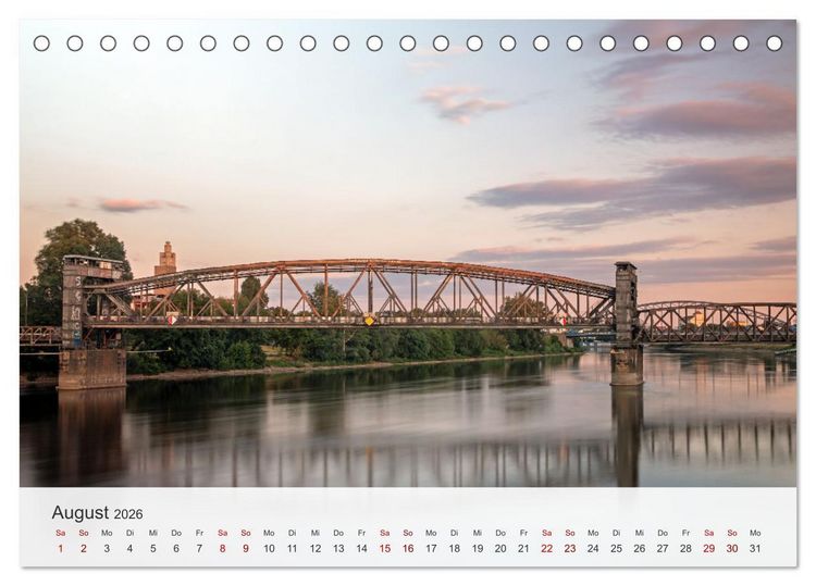 Produktbild: Magdeburg - Elbe, Dom ... und noch viel mehr! (Tischkalender 2026 DIN A5 quer), CALVENDO Monatskalender