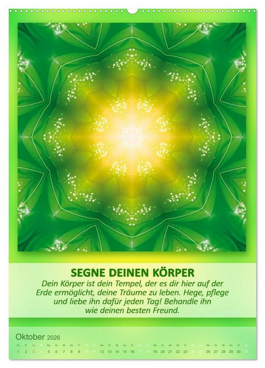 Produktbild: Light Energy Mandalas - Kalender - Vol. 2 (Wandkalender 2026 DIN A2 hoch), CALVENDO Monatskalender
