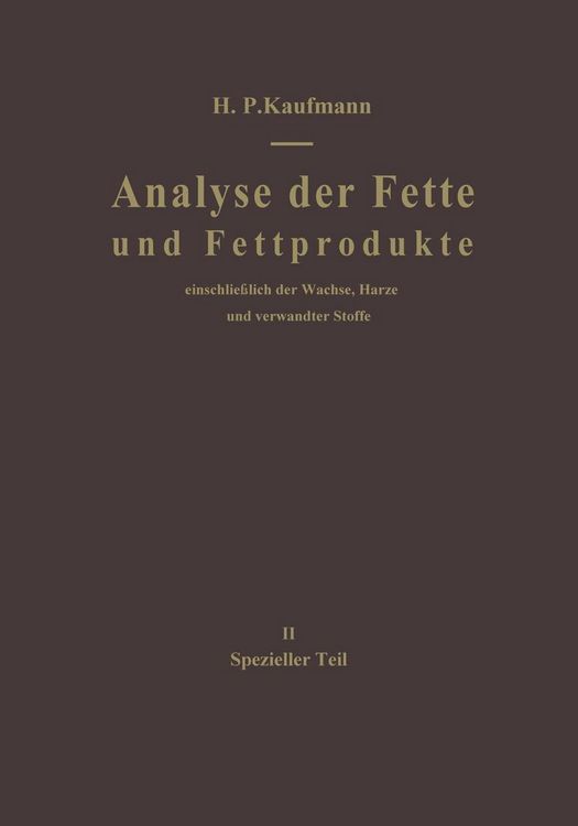 Produktbild: Analyse der Fette und Fettprodukte