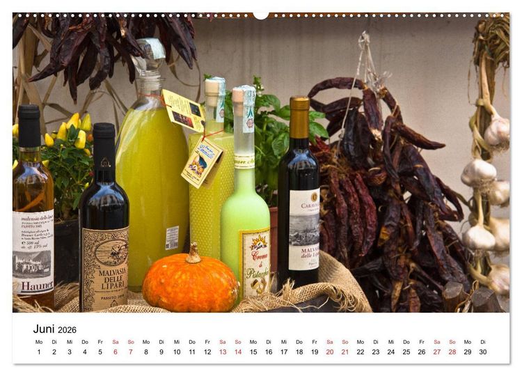 Produktbild: Auf den Liparischen Inseln (hochwertiger Premium Wandkalender 2026 DIN A2 quer), Kunstdruck in Hochglanz