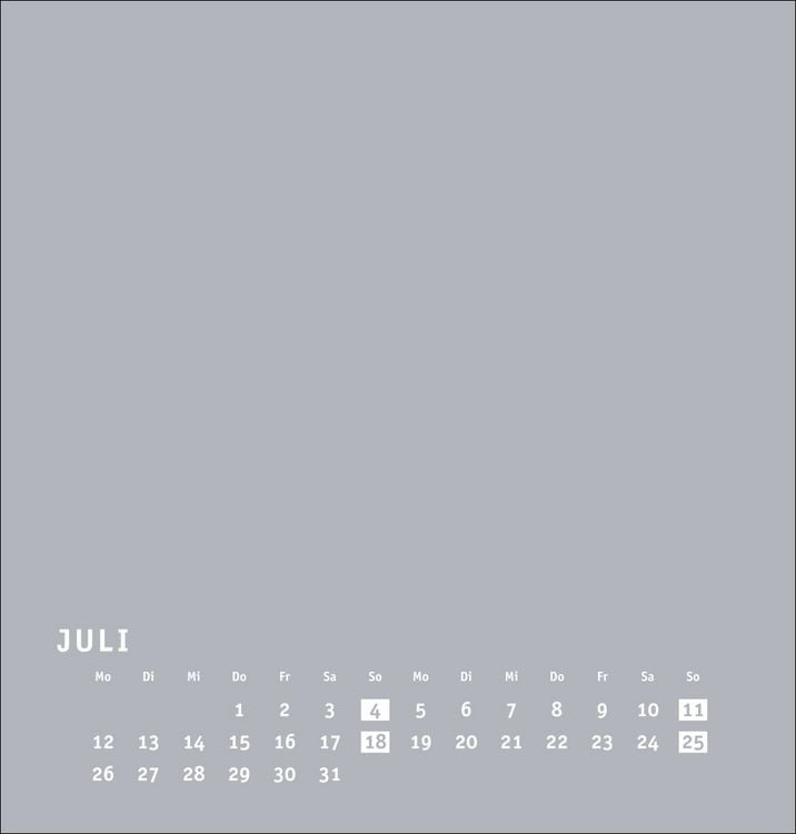 Produktbild: Premium-Bastelkalender silbergrau mittel 2027