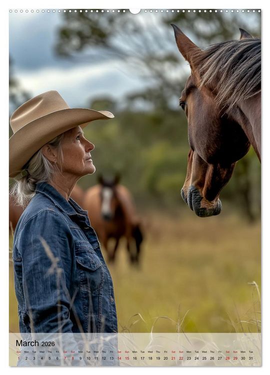 Produktbild: Saddle and Soul (High Quality Premium Wall Calendar 2026 DIN A2 portrait),CALVENDO 12 Month Wall Calendar
