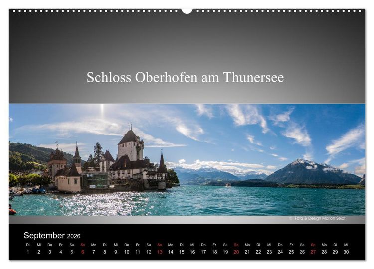 Produktbild: Panorama Schweiz (hochwertiger Premium Wandkalender 2026 DIN A2 quer), Kunstdruck in Hochglanz
