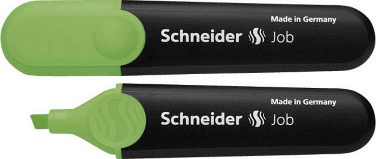 Produktbild: Schneider Textmarker Job, gr&uuml;n, Keilspitze 1+5mm