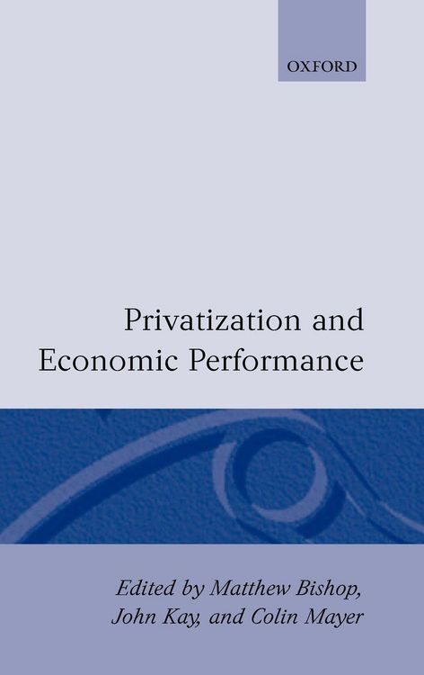 Produktbild: Privatization and Economic Performance