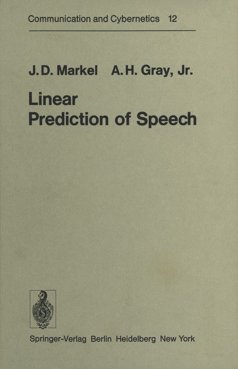 Produktbild: Linear Prediction of Speech