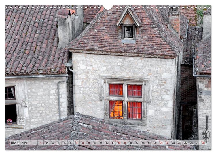 Produktbild: Saint-Cirq-Lapopie Village (Calendrier mural 2026 DIN A3 vertical), CALVENDO calendrier mensuel