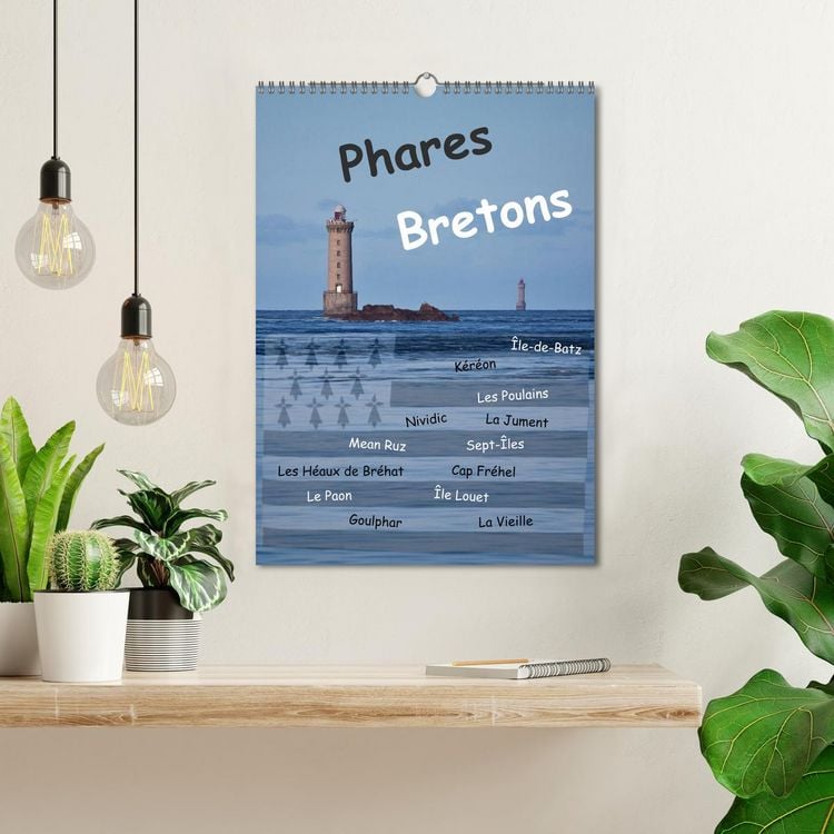 Produktbild: Phares Bretons (Wandkalender 2026 DIN A3 hoch), CALVENDO Monatskalender