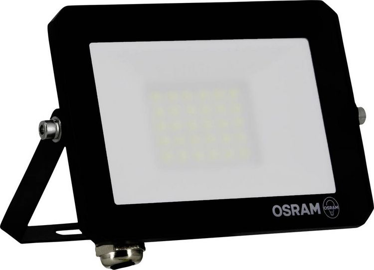 Produktbild: OSRAM HOMELIGHTING FLOODLIGHT LUX 20W 865 BLACK 4099854489525 LED-Flutlichtstrahler 20.00 W Leuchtfarben: Tageslichtwei&szlig;