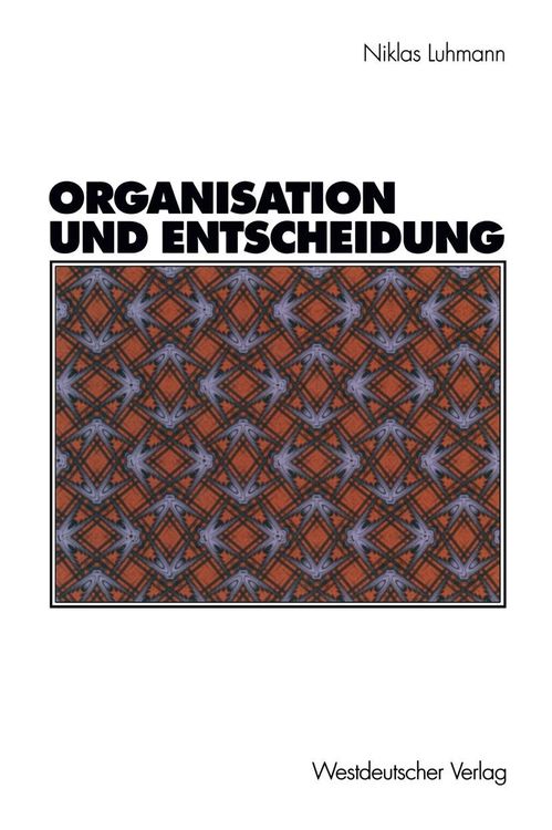 Produktbild: Organisation und Entscheidung