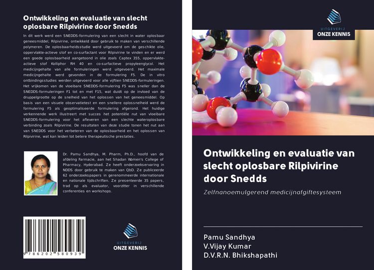 Produktbild: Ontwikkeling en evaluatie van slecht oplosbare Rilpivirine door Snedds