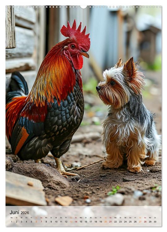 Produktbild: Yorkshire Terrier - ein Hund mit starkem Charakter (Wandkalender 2026 DIN A2 hoch), CALVENDO Monatskalender