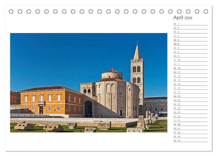 Produktbild: Kroatien, Terminplaner (Tischkalender 2026 DIN A5 quer), CALVENDO Monatskalender