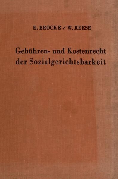 Produktbild: Geb&uuml;hren und Kostenrecht der Sozialgerichtsbarkeit.