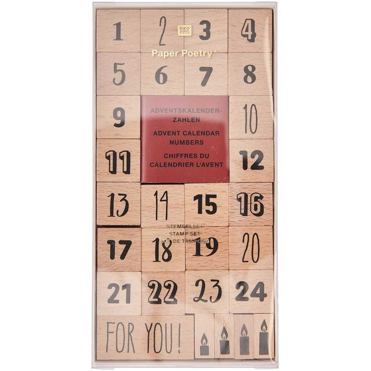 Produktbild: Stempelset Adventskalenderzahlen 29 Stk