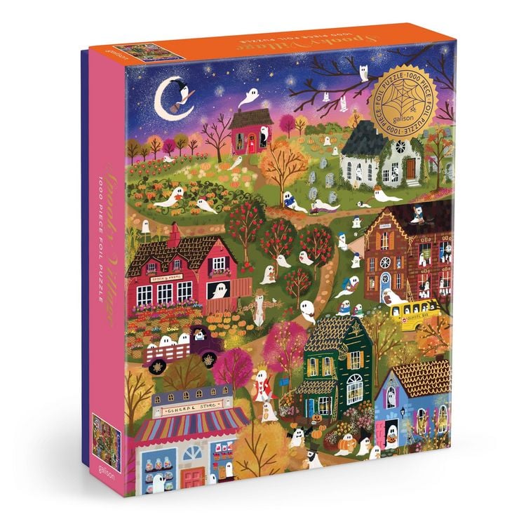 Produktbild: Joy Laforme Spooky Village 1000 Piece Foil Puzzle