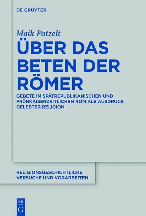 Produktbild: &Uuml;ber das Beten der R&ouml;mer