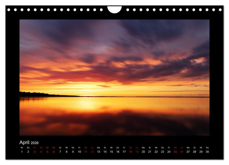 Produktbild: Finnland - Nordische Farbenspiele (Wandkalender 2026 DIN A4 quer), CALVENDO Monatskalender