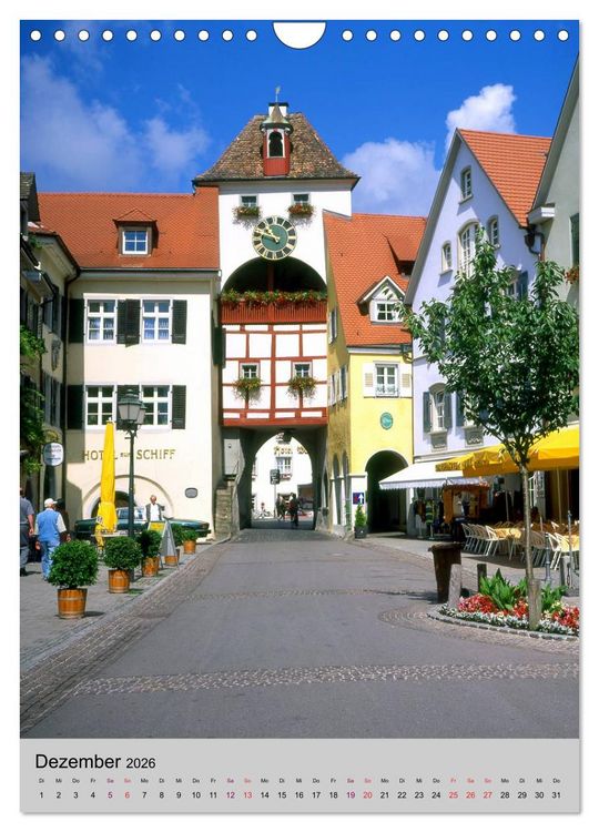 Produktbild: Der Bodensee mit seinen Sehensw&uuml;rdigkeiten (Wandkalender 2026 DIN A4 hoch), CALVENDO Monatskalender