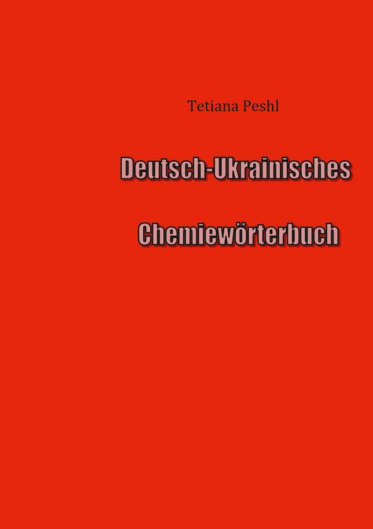 Produktbild: Deutsch-Ukrainisches Chemiew&ouml;rterbuch