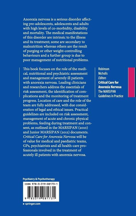 Produktbild: Critical Care for Anorexia Nervosa