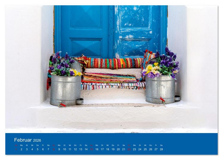 Produktbild: Griechenland - Mykonos Kalender (Tischkalender 2026 DIN A5 quer), CALVENDO Monatskalender