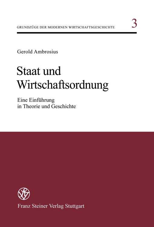 Produktbild: Staat und Wirtschaftsordnung