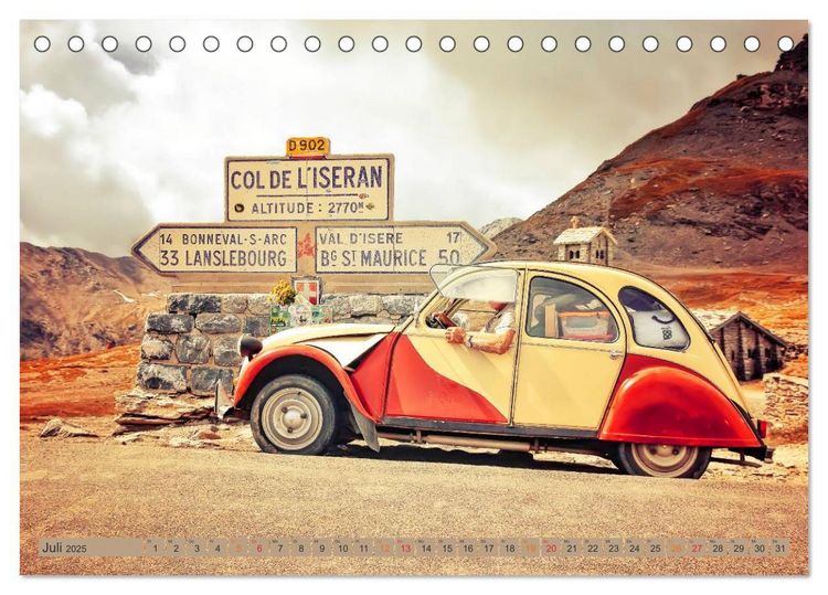 Produktbild: Die Legende - die Ente, Citro&euml;n 2CV (Tischkalender 2025 DIN A5 quer), CALVENDO Monatskalender