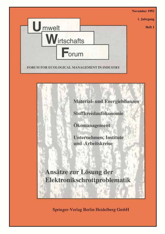 Produktbild: Umwelt Wirtschafts Forum