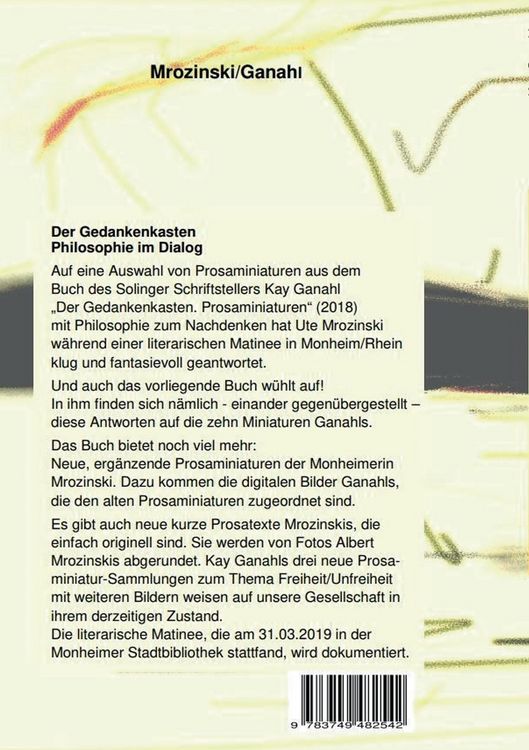 Produktbild: Der Gedankenkasten. Philosophie im Dialog