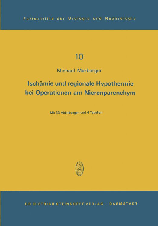 Produktbild: Isch&auml;mie und regionale Hypothermie bei Operationen am Nierenparenchym