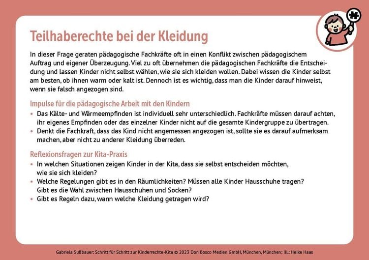 Produktbild: Schritt f&uuml;r Schritt zur Kinderrechte-Kita