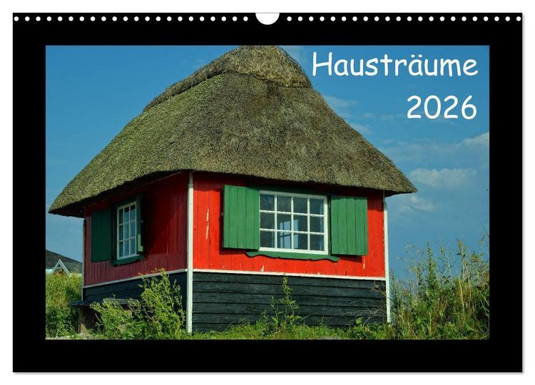 Produktbild: Haustr&auml;ume 2026 (Wandkalender 2026 DIN A3 quer), CALVENDO Monatskalender