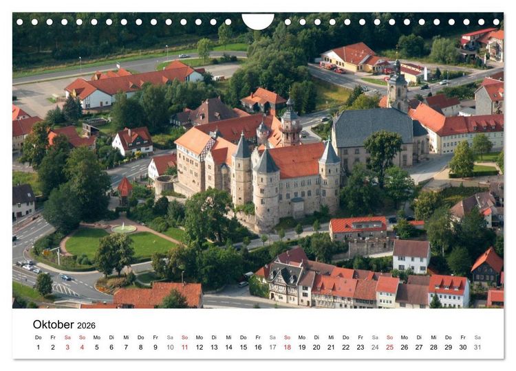 Produktbild: Th&uuml;ringen - mit Abstand betrachtet 2026 (Wandkalender 2026 DIN A4 quer), CALVENDO Monatskalender