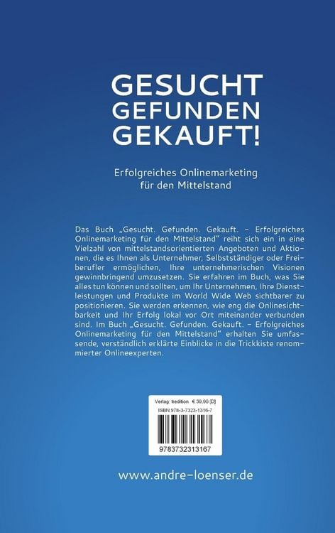 Produktbild: Gesucht, Gefunden, Gekauft!