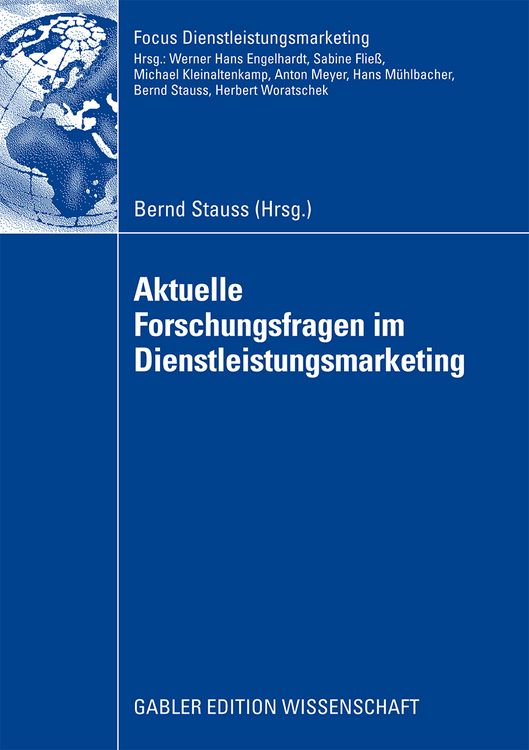 Produktbild: Aktuelle Forschungsfragen im Dienstleistungsmarketing