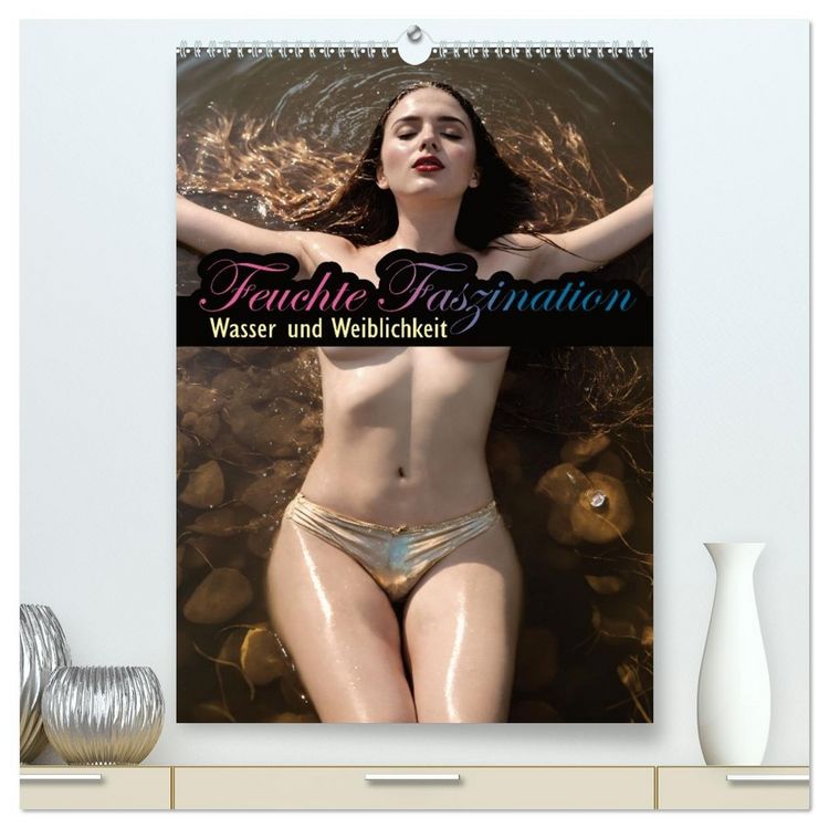 Produktbild: Feuchte Faszination - Wasser und Weiblichkeit (hochwertiger Premium Wandkalender 2026 DIN A2 hoch), Kunstdruck in Hochglanz