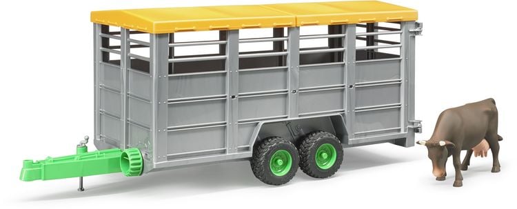 Produktbild: bruder 02227 Viehtransportanh&auml;nger mit Rind