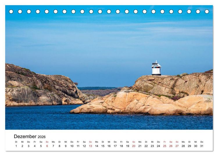 Produktbild: Westk&uuml;ste in Schweden (Tischkalender 2026 DIN A5 quer), CALVENDO Monatskalender