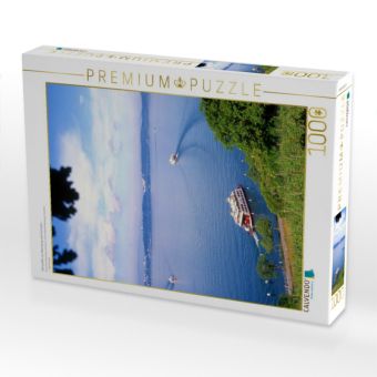 Produktbild: CALVENDO Puzzle F&auml;hrschiffe von Meersburg nach Konstanz | 1000 Teile Lege-Gr&ouml;&szlig;e 64x48cm Foto-Puzzle f&uuml;r gl&uuml;ckliche Stunden