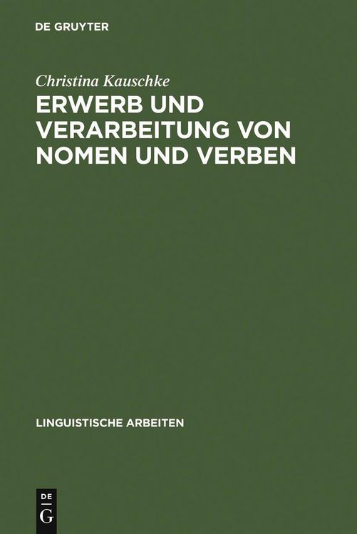 Produktbild: Erwerb und Verarbeitung von Nomen und Verben