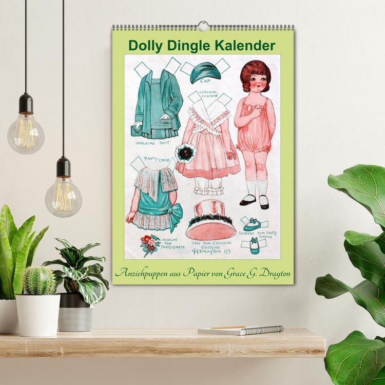Produktbild: Dolly Dingle Kalender - Anziehpuppen von Grace G. Drayton (Wandkalender 2026 DIN A2 hoch), CALVENDO Monatskalender