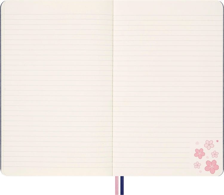 Produktbild: Moleskine Sakura Notizbuch limitiert L/A5, Geb liniert