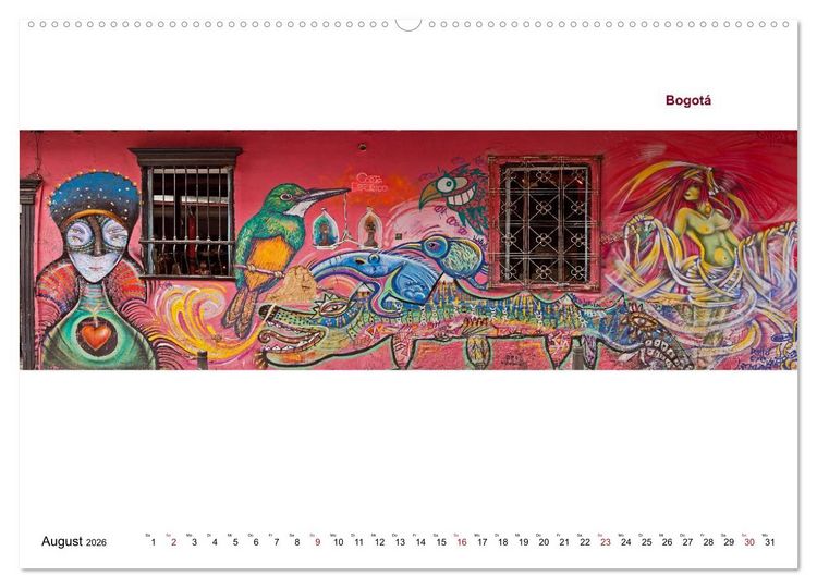 Produktbild: Kolumbien - Land der Farben und des Lichts (hochwertiger Premium Wandkalender 2026 DIN A2 quer), Kunstdruck in Hochglanz