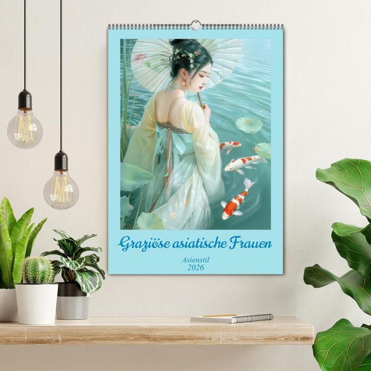 Produktbild: Grazi&ouml;se asiatische Frauen - Asienstil (Wandkalender 2026 DIN A2 hoch), CALVENDO Monatskalender