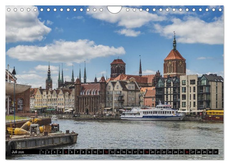 Produktbild: Ein Wochenende in Danzig (Wandkalender 2026 DIN A4 quer), CALVENDO Monatskalender