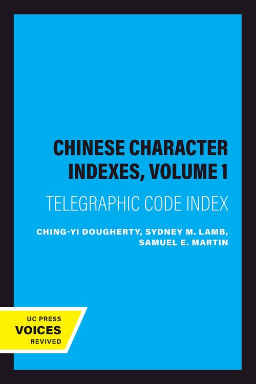 Produktbild: Chinese Character Indexes, Volume 1